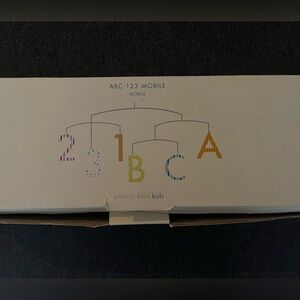 New in Box Pottery Barn Kids ABC123 Mobile